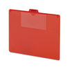 Smead Poly Out Guide, Two-Pocket Style, 1/5-Cut Top Tab, Out, 8.5 x 11, Red, 50/Box