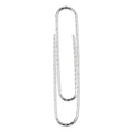 Universal Paper Clips, Jumbo, Nonskid, Silver, 100 Clips/Box, 10 Boxes/Pack