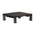 Fellowes Standard Monitor Riser, 13.38" x 13.63" x 2" to 4", Graphite, Supports 60 lbs