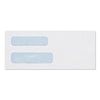 Quality Park Double Window Security-Tinted Check Envelope, #8 5/8, Commercial Flap, Gummed Closure, 3.63 x 8.63, White, 500/Box