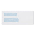 Quality Park Double Window Security-Tinted Check Envelope, #8 5/8, Commercial Flap, Gummed Closure, 3.63 x 8.63, White, 500/Box