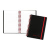 Black n' Red Flexible Cover Twinwire Notebook, SCRIBZEE Compatible, 1 Subject, Wide/Legal Rule, Black Cover, 5.88 x 4.13, 70 Sheets