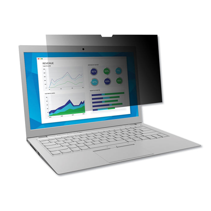 3M Frameless Blackout Privacy Filter for 14" Widescreen Laptop, 16:9 Aspect Ratio
