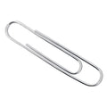 ACCO Recycled Paper Clips, Jumbo, Smooth, Silver, 100 Clips/Box, 10 Boxes/Pack