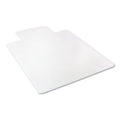 deflecto EconoMat Occasional Use Chair Mat, Low Pile Carpet, Roll, 36 x 48, Lipped, Clear