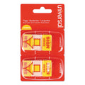 Universal Arrow Page Flags, "Sign Here", Yellow/Red, 50 Flags/Dispenser, 2 Dispensers/Pack