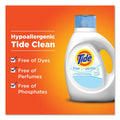 Tide Free and Gentle Liquid Laundry Detergent, 64 Loads, 92 oz Bottle, 4/Carton