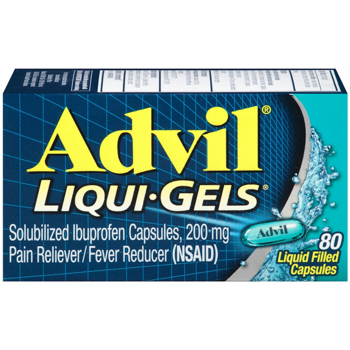 Advil Liqui-Gels Pain Reliever/Fever Reducer Liquid Filled Capsules - Ibuprofen (NSAID) by Pasteur Pharmacy