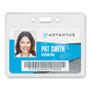 Advantus Proximity ID Badge Holders, Horizontal, Clear 3.75" x 3" Holder, 3.5" x 2.25" Insert, 50/Pack