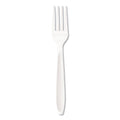 Dart Impress Heavyweight Full-Length Polystyrene Cutlery, Fork, White, 1000/Carton
