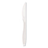 Dart Impress Heavyweight Full-Length Polystyrene Cutlery, Knife, White, 1000/Carton