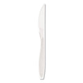 Dart Impress Heavyweight Full-Length Polystyrene Cutlery, Knife, White, 1000/Carton