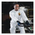 KleenGuard A30 Breathable Particle Protection Coveralls, Large, White, 25/Carton