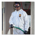 KleenGuard A40 Elastic-Cuff, Ankle, Hooded Coveralls, 3X-Large, White, 25/Carton