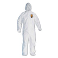 KleenGuard A20 Breathable Particle Protection Coveralls, Zip Closure, 3X-Large, White