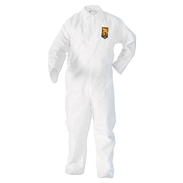 KleenGuard A20 Breathable Particle Protection Coveralls, Zip Closure, 2X-Large, White