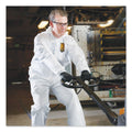 KleenGuard A40 Elastic-Cuff, Ankle, Hood and Boot Coveralls, 3X-Large, White, 25/Carton