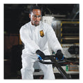 KleenGuard A40 Elastic-Cuff and Ankles Coveralls, White, Large, 25/Carton