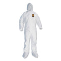 KleenGuard A20 Elastic Back and Ankle Hood and Boot Coveralls, X-Large, White, 24/Carton
