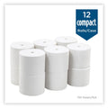 Georgia Pacific Angel Soft ps Compact Coreless Bath Tissue, Septic Safe, 2-Ply, White, 750 Sheets/Roll, 12 Rolls/Carton