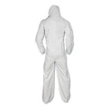 KleenGuard A20 Elastic Back and Ankle Hood and Boot Coveralls, 2X-Large, White, 24/Carton