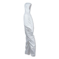 KleenGuard A40 Elastic-Cuff and Ankle Hooded Coveralls, 4X-Large, White, 25/Carton
