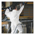 KleenGuard A20 Breathable Particle Protection Coveralls, Zipper Front, Large, White