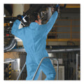 KleenGuard A20 Elastic Back Wrist/Ankle Hooded Coveralls, Large, Blue, 24/Carton