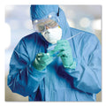 KleenGuard A60 Elastic-Cuff, Ankles and Back Hooded Coveralls, 3X Large, Blue, 20/Carton