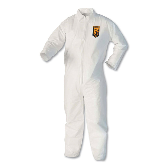 KleenGuard A40 Coveralls, White, Large, 25/Carton
