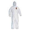 KleenGuard A20 Elastic Back, Cuff and Ankles Hooded Coveralls, 4X-Large, White, 20/Carton