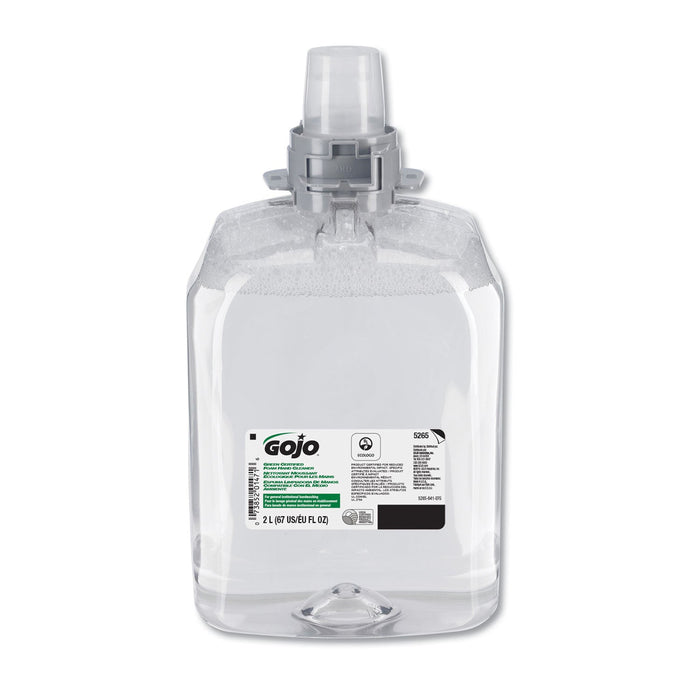GOJO Green Certified Foam Hand Cleaner, Unscented, 2,000 mL Refill, 2/Carton