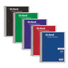 Oxford Coil-Lock Wirebound Notebooks, 3-Hole Punched, 5 Subject, Medium/College Rule, Randomly Assorted Covers, 11 x 8.5, 200 Sheets
