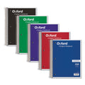 Oxford Coil-Lock Wirebound Notebooks, 3-Hole Punched, 5 Subject, Medium/College Rule, Randomly Assorted Covers, 11 x 8.5, 200 Sheets