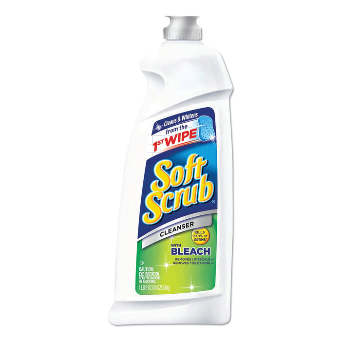 Soft Scrub Cleanser with Bleach Commercial 36 oz Bottle, 6/Carton