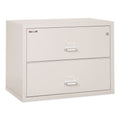 FireKing Insulated Lateral File, 2 Legal/Letter-Size File Drawers, Parchment, 37.5" x 22.13" x 27.75"