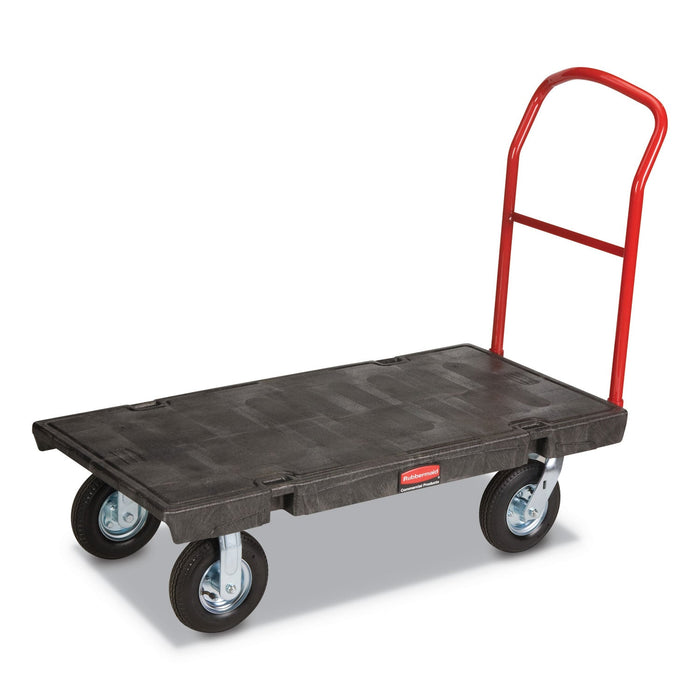 Rubbermaid Heavy-Duty Platform Truck Cart, 1,200 lb Capacity, 24 x 48 Platform, Black