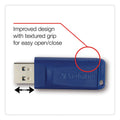 Verbatim Classic USB 2.0 Flash Drive, 8 GB, Blue, 5/Pack