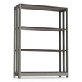 Linea Italia Trento Line Bookcase, Three-Shelf, 31.5w x 11.63d x 43.25h, Mocha