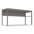 Linea Italia Urban Series Desk Workstation, 59" x 23.75" x 29.5", Ash