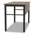 Linea Italia Urban Series Desk Workstation, 59" x 23.75" x 29.5", Natural Walnut