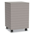 Linea Italia Urban Mobile File Pedestal, Left or Right, 2-Drawers: Box/File, Legal/A4, Ash, 16" x 15.25" x 23.75"