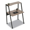 Linea Italia Kompass Flexible Home/Office Desk, 33" x 23.75" x 48", Natural Walnut