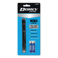 DORCY 100 Lumen LED Penlight, 2 AAA Batteries (Included), Silver