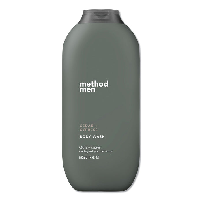 Method Mens Body Wash, Cedar and Cyprus, 18 oz, 6/Carton