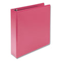 Samsill Earth’s Choice Biobased Durable Fashion View Binder, 3 Rings, 2" Capacity, 11 x 8.5, Berry, 2/Pack