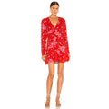 Free People Womens Date Night Print Mini Dress by Vanessa Jane