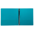 Samsill Earth’s Choice Biobased Durable Fashion View Binder, 3 Rings, 1" Capacity, 11 x 8.5, Turquoise, 2/Pack