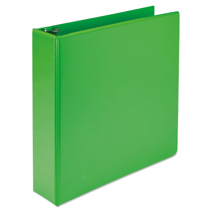 Samsill Earth’s Choice Biobased Durable Fashion View Binder, 3 Rings, 2" Capacity, 11 x 8.5, Lime, 2/Pack