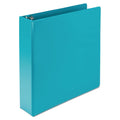 Samsill Earth’s Choice Biobased Durable Fashion View Binder, 3 Rings, 2" Capacity, 11 x 8.5, Turquoise, 2/Pack